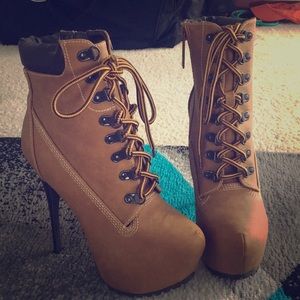 Brown High Heel Boots